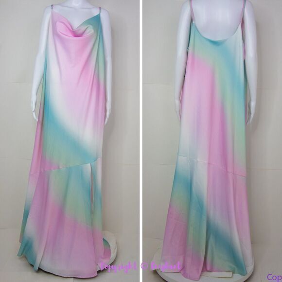 NEW Eloquii Maxi slip tie-dye‎ dress, plus size 26 - Picture 4 of 16
